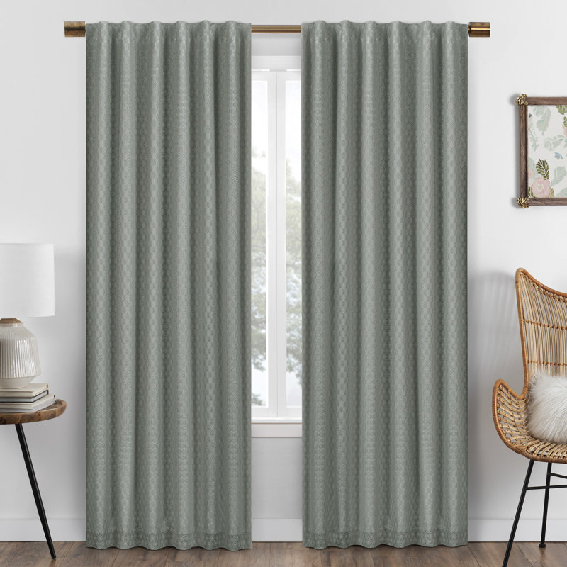 Curtain Single Panel, 50" W x 108" L, White