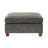 1Pc OTTOMAN ONLY Grey Chenille Fabric Cocktail OTTOMAN Cushion Seat Living Room Furniture-634648778
