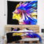 Imagination abstraite en tapisserie bleue-28482982