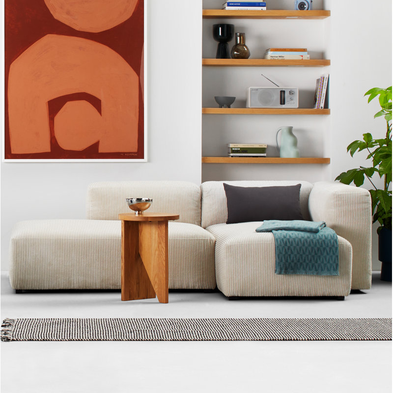 Winnie Corduroy L-Shaped Sectional, Left Hand Facing