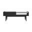 Table basse Indina avec marbre blanc et plateau relevable noir