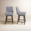 Tabouret de comptoir pivotant rembourré Zahara (ensemble de 2)-101687101