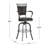 Kazuho Upholstered Metal Swivel Stool-41724728-118018318