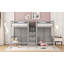 Lit mezzanine double avec placards et escalier-1360666456