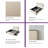 Modern Upholstered Bed with 4 Storage Drawers - Beige Linen Headboard, Heavy Duty Metal Frame, 800 lbs Capacity-1890271331