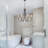 6-Light 27.6" Black & Gold Traditional Chandelier