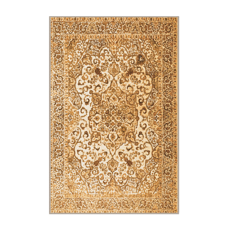 Tapis oriental oriental clair tissé à la machine 8 pi x 12 pi Braca