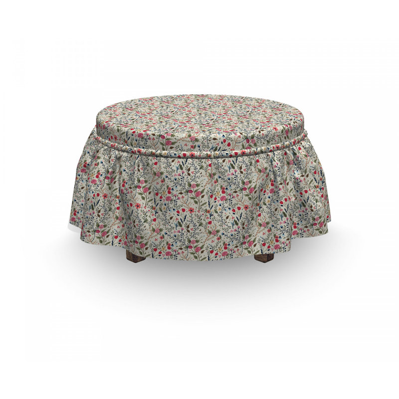 Housse pour décoratif repose-pieds, Gris nuageux