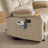 Electric Reclining Loveseat Sofa with Heat and Massage, Fabric Power Loveseat Recliner-90625493-129779161