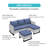 Naresa - Person Patio Conversation Set with Cushions-1018905276-1018905253