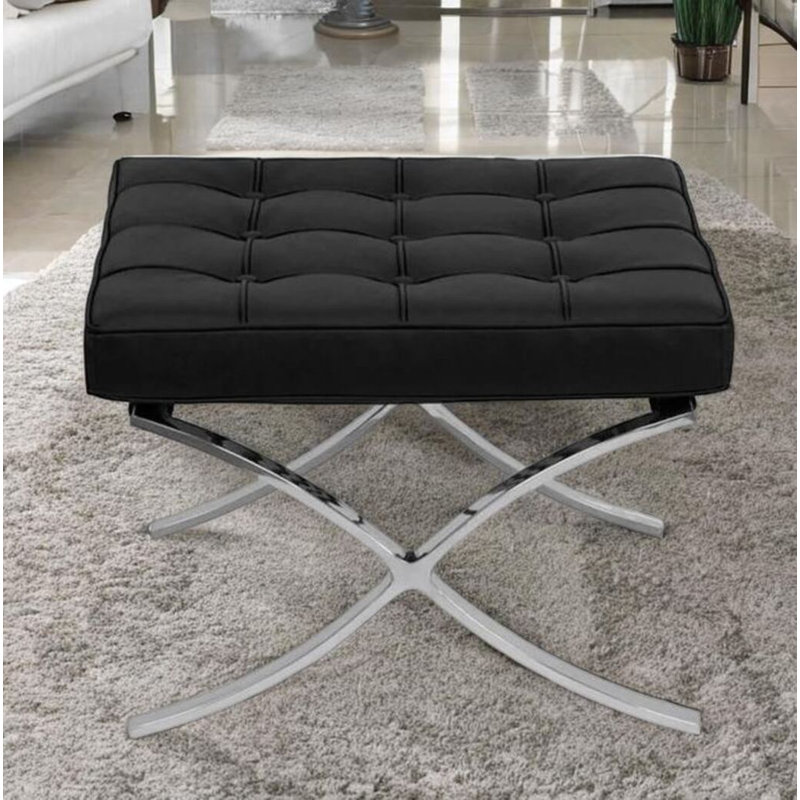 Anders Leather Ottoman
