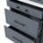 Accent Sideboard, Modern High Kitchen Pantry, Freestanding Tall Kitchen Hutch With Faux Marble Top-1519971880