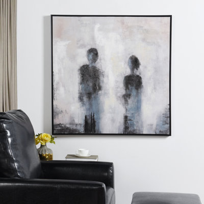 Framed Canvas Painting II - Multi Color Framed Wall Art