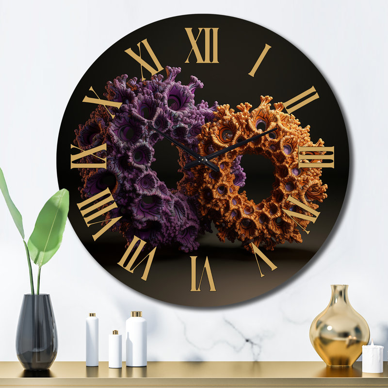 Horloge murale en métal Antopterylium, Grand