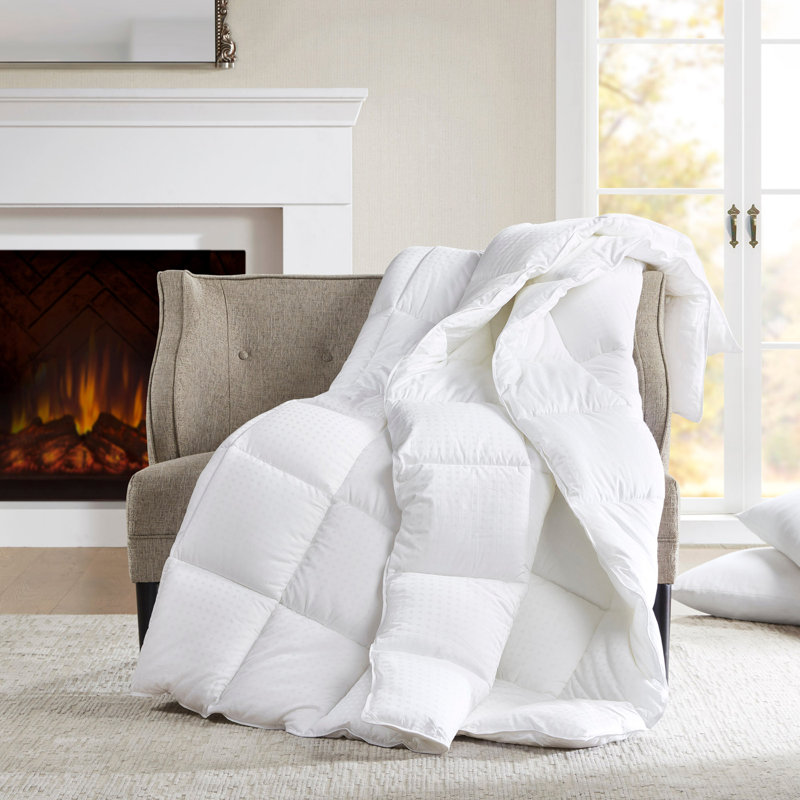Édredon en duvet de coton Dobby, Édredon double / double