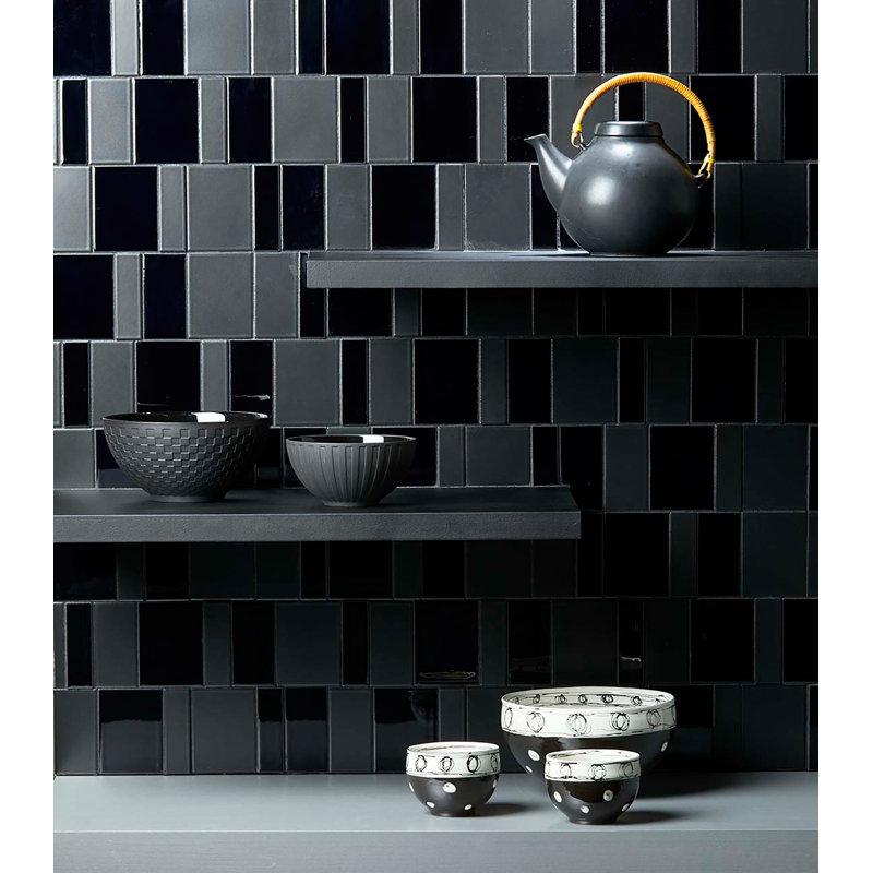 Forma-Mix Mosaic Sheet, Black