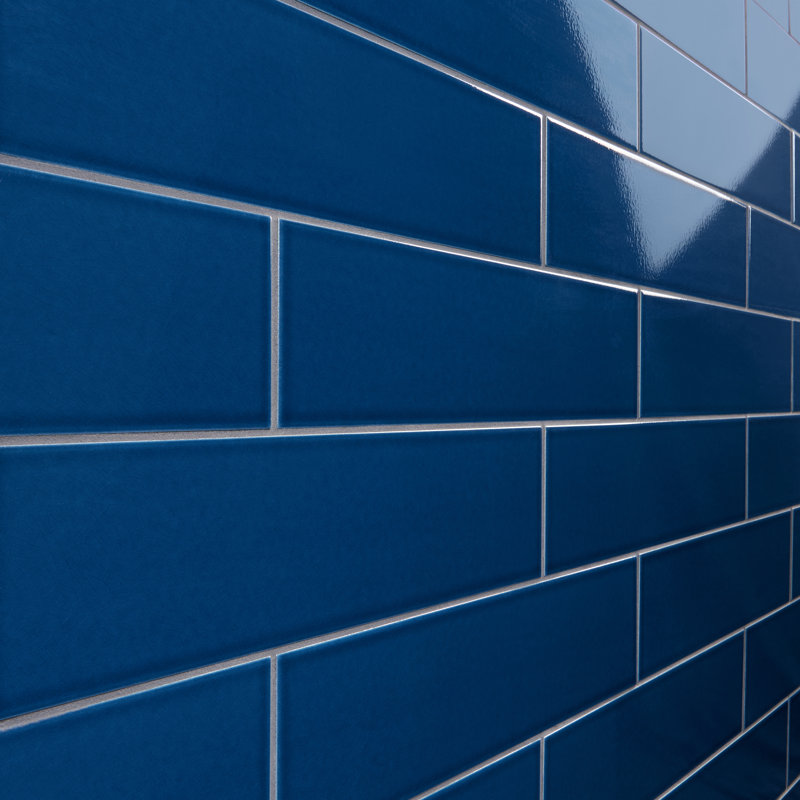 Carreau de mur de métro en céramique craquelé l 16,42 po x L 17,62 po Colorwave (caisse de 10,35 pieds carrés / caisse)