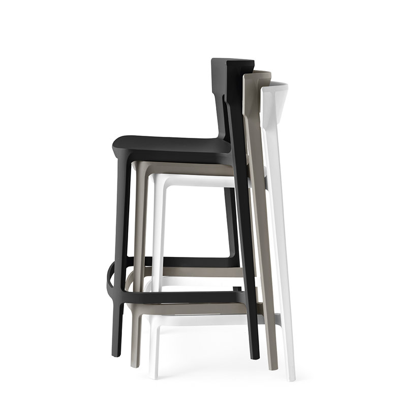Tabouret empilable Skin by Archirivolto, Taupe mat