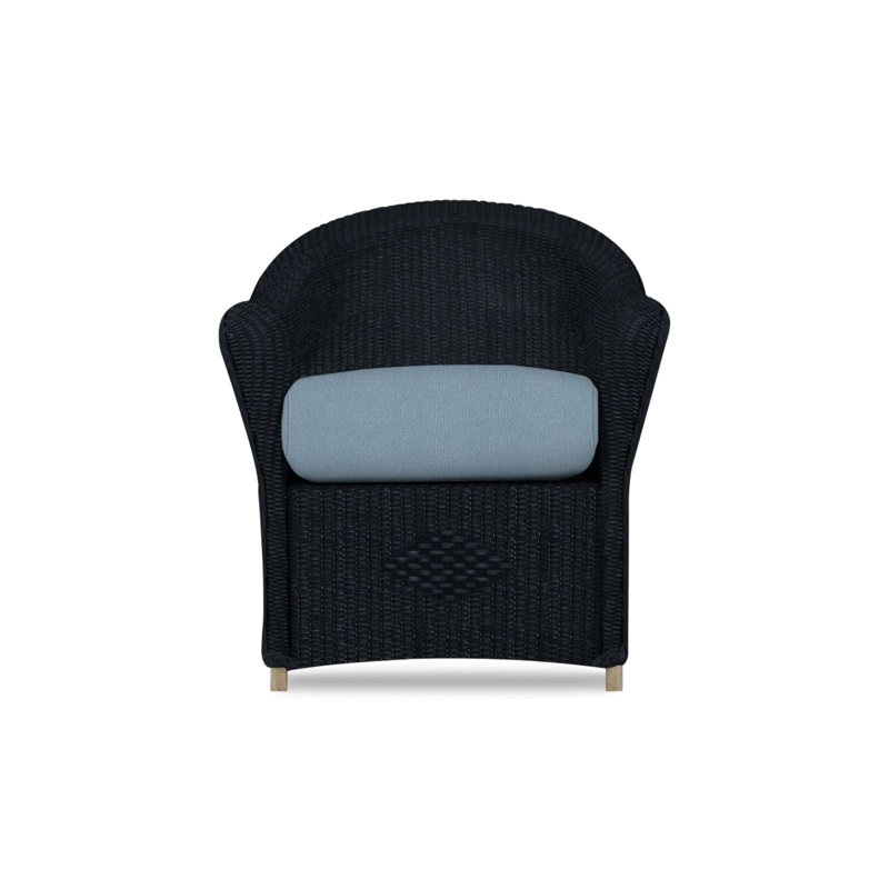 Reflections Outdoor Dining Armchair, Ebony, Remy Pebble