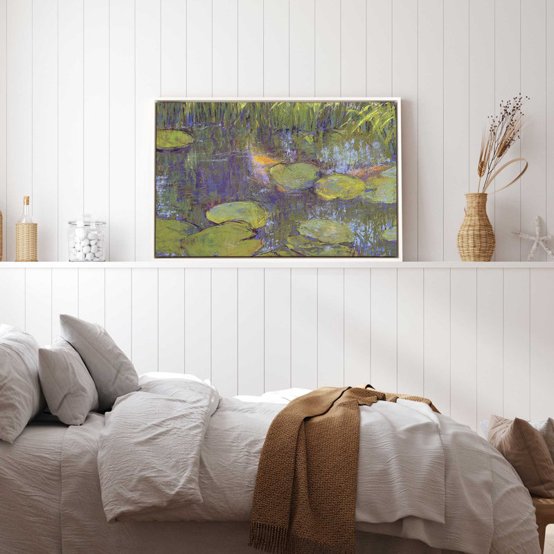 «Game of Shadows», reproduction sur toile, Cadre flottant blanc, H 10 po x l 14 po x P 1,75 po