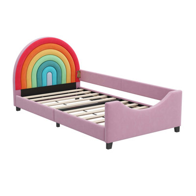 Rainbow Upholstered Daybed Princess Bed