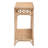 Bali & Pari Oxford Braided Natural Rattan Console Table With Open Shelf – Coastal Boho Entryway Or Hallway Accent Table With Decorative Loop Detailing