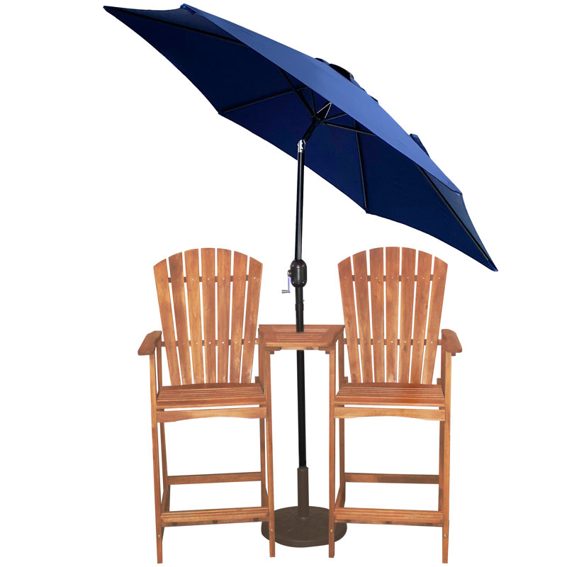 Parasol de marché 9 pi Brackin, Bleu