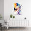 Vibrant Color Explosion Abstract Bold Colorful Violet Wall Art Print 1 Piece Wrapped Canvas Wall Art-1280574549