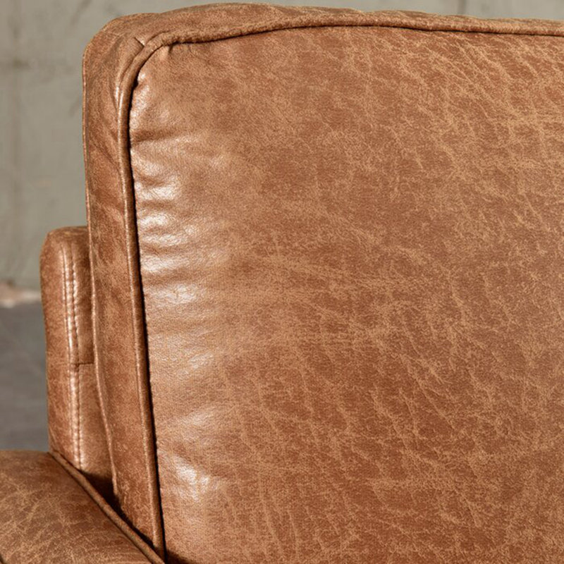 Mccaulley Upholstered 69.68'' Sofa, Suede Brown