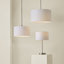 27.5cm H Cotton Drum Pendant Shade ( Screw On )-763534836-739123394