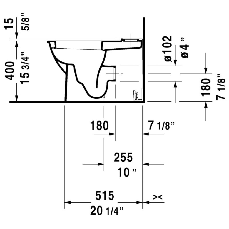 Cuvette de toilette Darling New