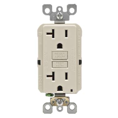Enerlites Combination Single Pole Toggle Switch 15A/120VAC and Tamper-Resistant Receptacle 15A/125VAC, Residential Grade, UL Listed, 62150-tr-w, White