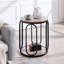 Table de bout ronde avec rangement Carnforth H 24,4 po-730227726
