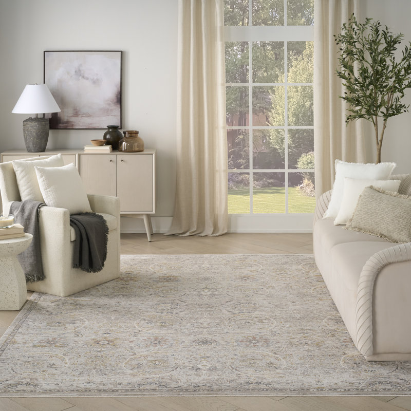 Classic Light Grey  Area Rug, Rectangle 160 x 239 cm