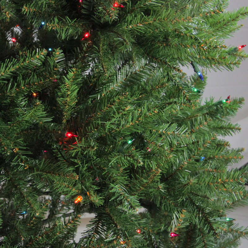 Arbre de Noël artificiel pin pré-éclairé, H 10 pi, Multi-couleur