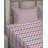 Ambesonne Geometric Sheet Set Zigzag Boho Chevron Art Pastel Purple Coral-109262353