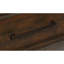Table de chevet en placage de bois brun classique à 3 tiroirs Mango
