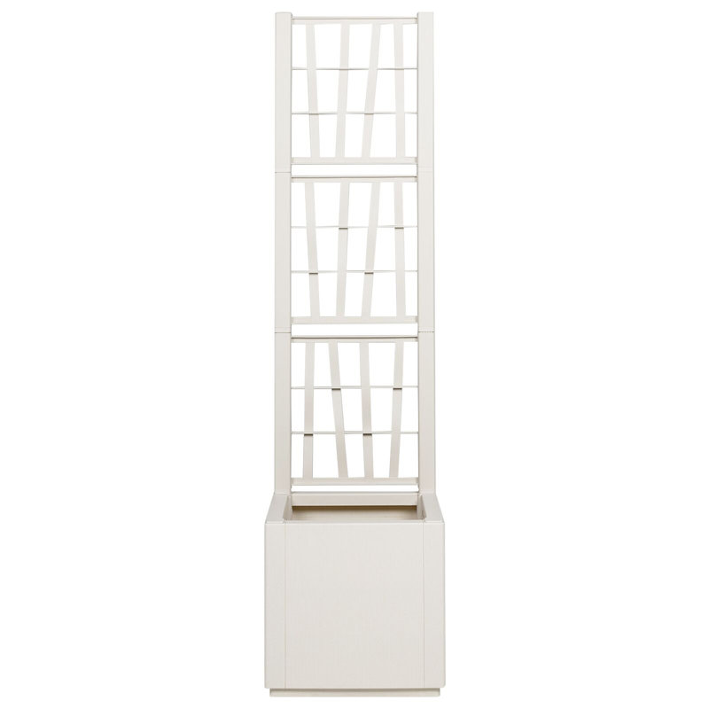 Boîte à fleurs vidaXL - blanc 14,17 x 14,17 x 55,12 po, Blanc
