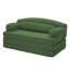 Canapé-lit pliable en velours côtelé Corduroy - Canapé convertible en mousse haute densité (vert)-133411915-133411916