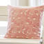 Zinnia Raspberry Red Cotton Canvas Toss Pillow