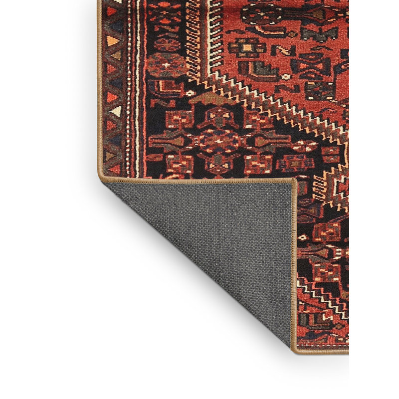 Tapis rouge à motif sud-ouest, Rectangle 2 pi x 4 pi