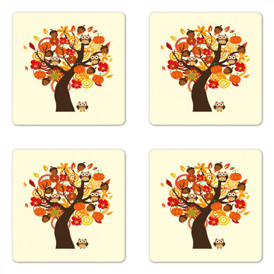 Square 4 Piece Coaster Set