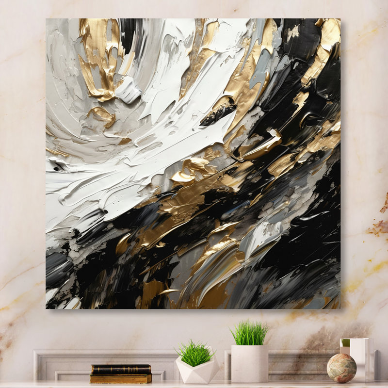 Golden Wave Reflections VI - reproduction sur toile, H 36 po x l 36 po x P 1,5 po, Toile tendue