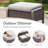 Bobra Outdoor Wicker Rattan Swivel Rocking Patio Chairs With Cushions And Ottomans-756244013