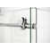 Nova 48 in. x 34 in. x 78 in. 90-degree Fully Frameless Sliding Glass Shower Enclosure