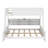 Twin XL Over Queen Bunk Bed With Cabinets And USB-2009272764
