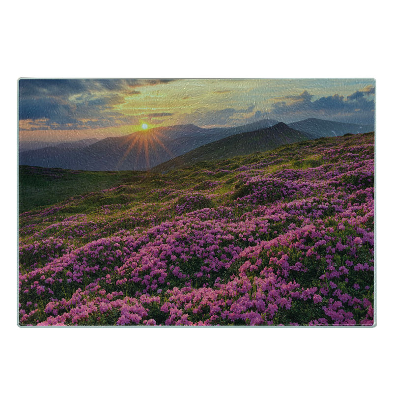 Multicolore planche à découper en verre trempé Ambesonne