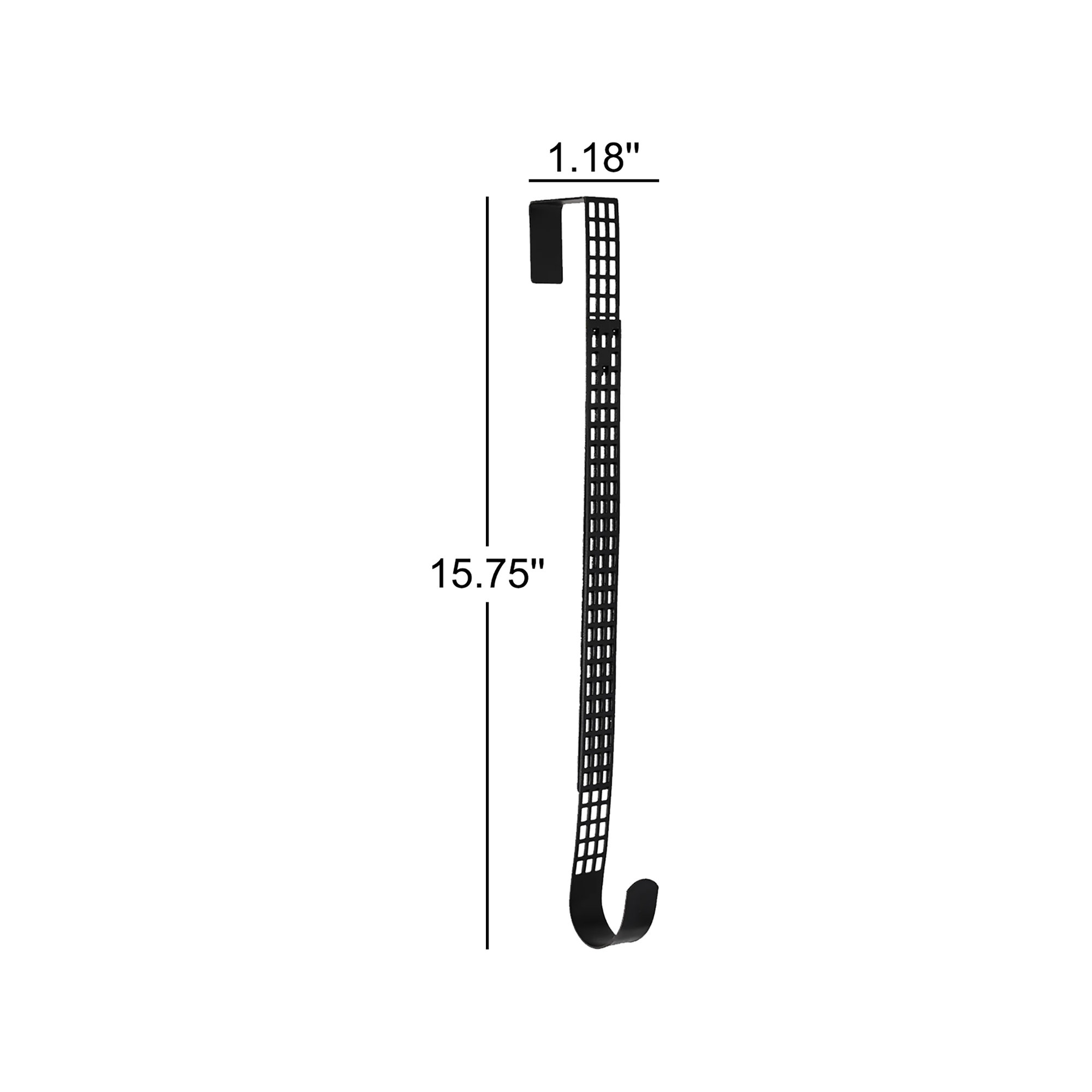 Hook and Lattice Wreath Hanger, 15.75" H x 4.33" W x 1.18" D