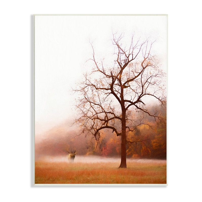 Automne, pré, paysage sauvage, Mo, par Phburchett, 963, H 19 po x l 13 po x P 0,5 po, Plaque murale