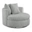 Fauteuil demi-tonneau surdimensionné Mindy